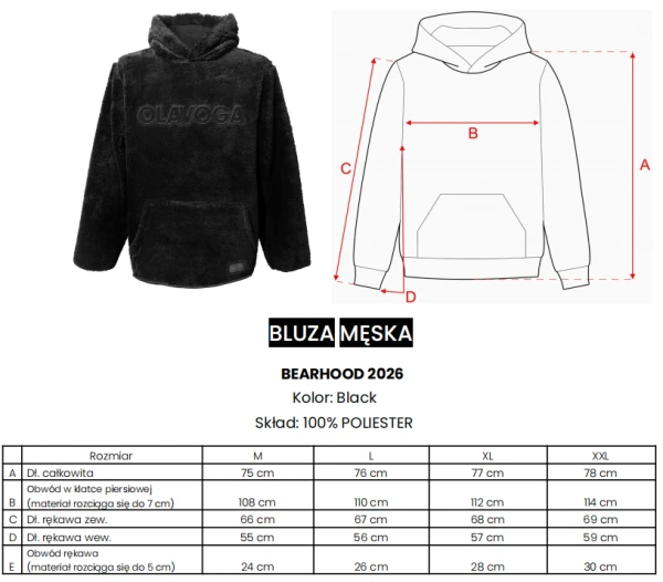 Bluza męska OLAVOGA BEARHOOD 2026 - mawershop