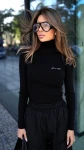 Sweter damski OLAVOGA BLEMENDO 2026 czarny - mawershop