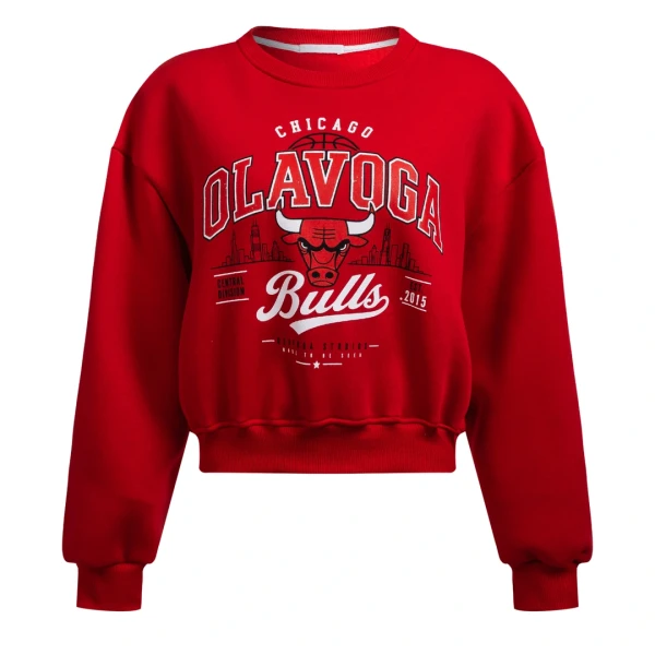Bluza damska OLAVOGA FLANO 2026 czerwona - mawershop