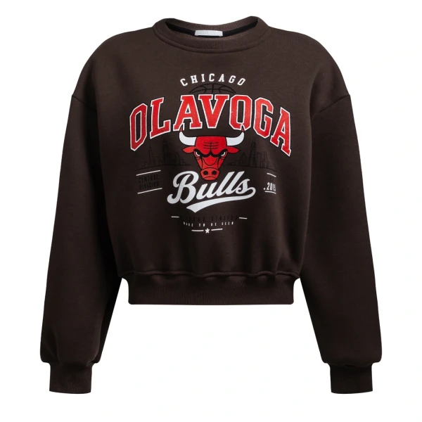 Bluza damska OLAVOGA FLANO 2026 brąz - mawershop