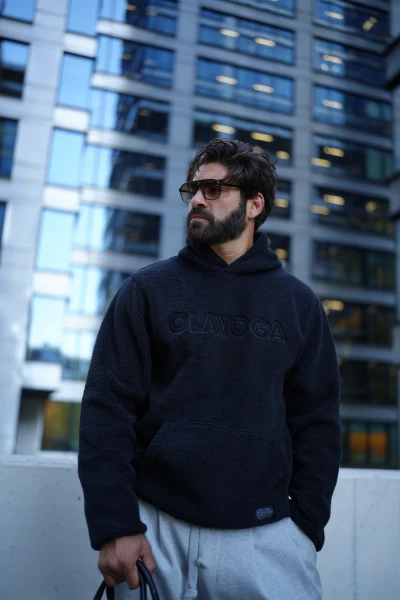 Bluza męska OLAVOGA BEARHOOD 2026 czarna - mawershop