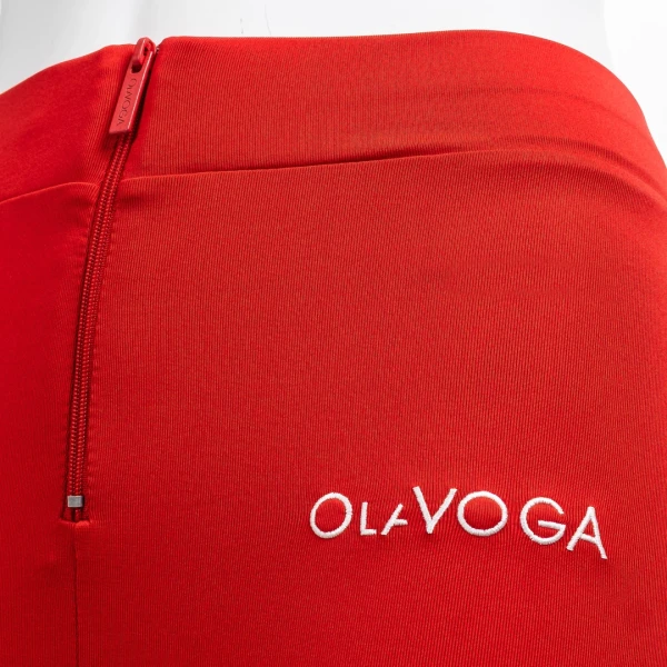 Legginsy damskie OLAVOGA LUXORA 2026 czerwone - mawershop