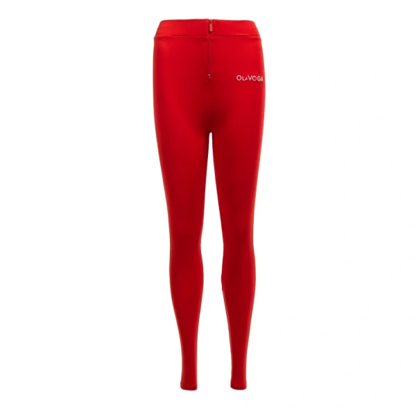 Legginsy damskie OLAVOGA LUXORA 2026 czerwone - mawershop