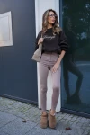 Legginsy damskie OLAVOGA LUXORA 2026 latte - mawershop