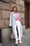 Płaszcz damski OLAVOGA BECKY 2026 szary - mawershop
