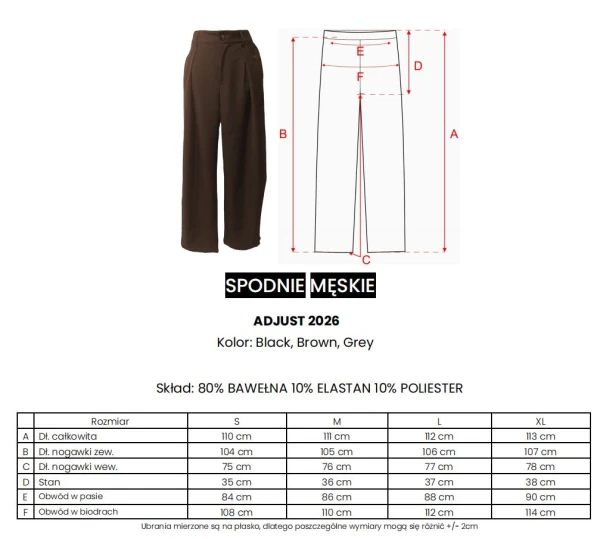 Spodnie męskie OLAVOGA ADJUST 2026 szare - mawershop