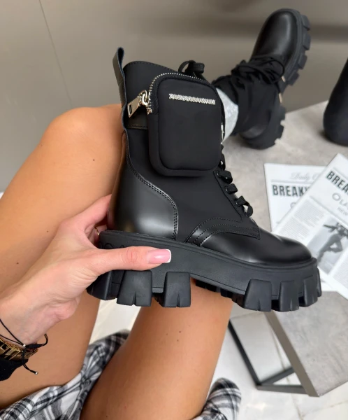 Buty damskie workery OLAVOGA TREAKLY 2026 czarne - mawershop