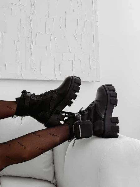 Buty damskie workery OLAVOGA TREAKLY 2026 czarne - mawershop