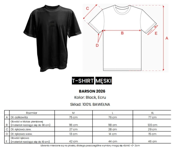 T-shirt męski OLAVOGA BARSON 2026 - mawershop