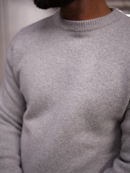 Sweter męski OLAVOGA CAIRO 2026 szary- mawershop