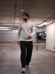 Sweter męski OLAVOGA CAIRO 2026 szary- mawershop