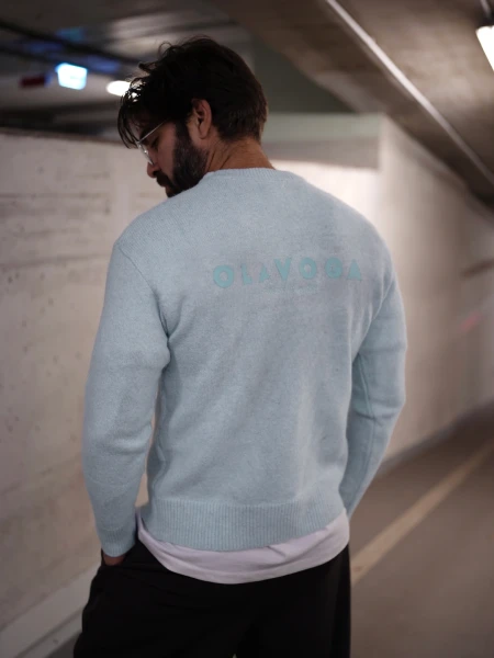Sweter męski OLAVOGA CAIRO 2026 niebieski - mawershop