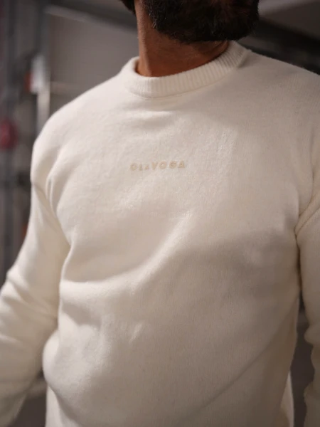 Sweter męski OLAVOGA CAIRO 2026 ecru - mawershop