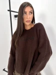 Sweter damski OLAVOGA BELPOMERO 2026 brązowy - mawershop