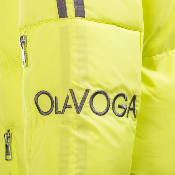 Kurtka damska OLAVOGA FLOORO 2026 limonka - mawershop