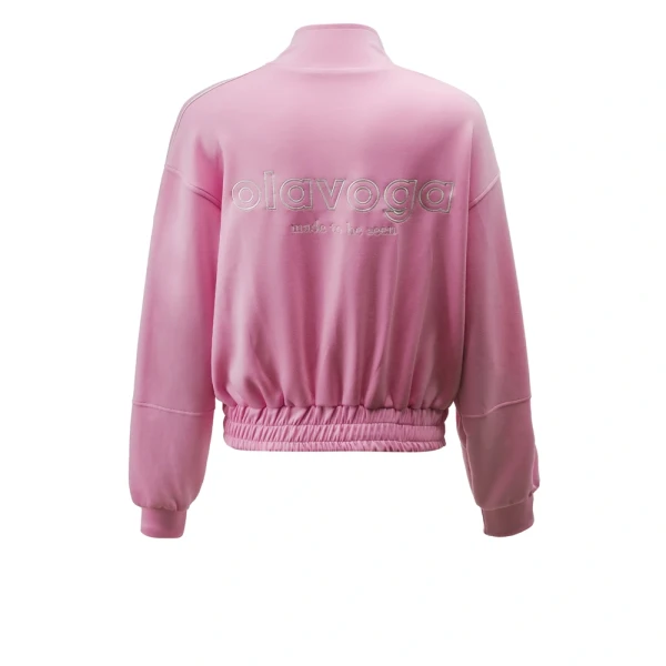 Bluza damska OLAVOGA ROSEA 2026 pudrowy róż - maWer Fashion