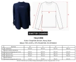 Sweter damski OLAVOGA TALLA 2026 granatowy - mawershop