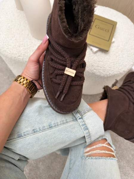 Buty damskie śniegowce OLAVOGA GRANDA 2026 brąz - mawershop