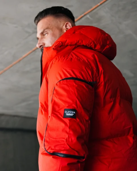 Kurtka męska OLAVOGA OROVIUS 2026 czerwona - mawershop