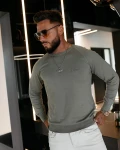 Sweter męski OLAVOGA TERUS 2026 oliwkowy - mawershop