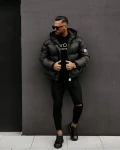 Kurtka męska OLAVOGA CASTE 2025 brązowa - maWer Fashion
