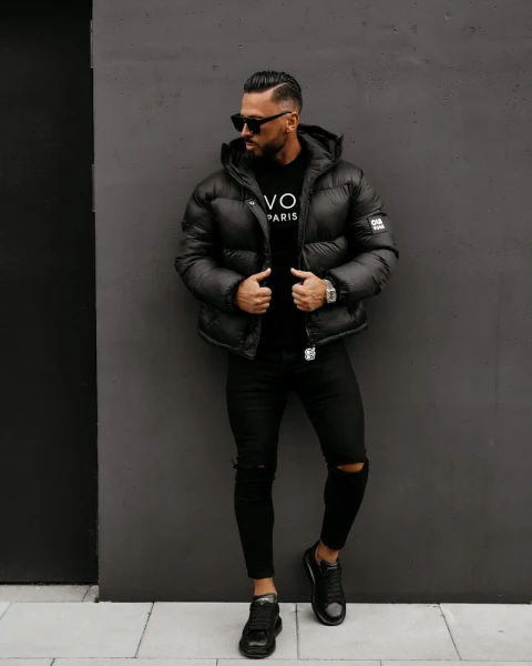 Kurtka męska OLAVOGA CASTE 2025 brązowa - maWer Fashion