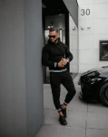 Komplet męski OLAVOGA VEAR 2025 czarny - maWer Fashion