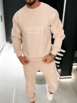 Polarowy komplet męski OLAVOGA LENTO MEN 2026 beż - maWer Fashion