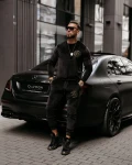 Komplet męski OLAVOGA BURIAS 2023 czarny - maWer Fashion