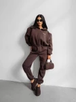 Komplet damski OLAVOGA SUMELY 2025 brąz - maWer Fashion