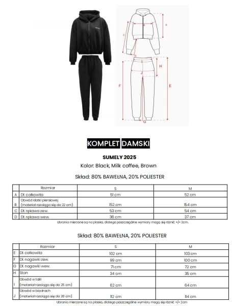 Komplet damski OLAVOGA SUMELY 2025 brąz - maWer Fashion