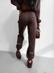 Komplet damski OLAVOGA SUMELY 2025 brąz - maWer Fashion