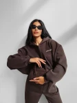Komplet damski OLAVOGA SUMELY 2025 brąz - maWer Fashion