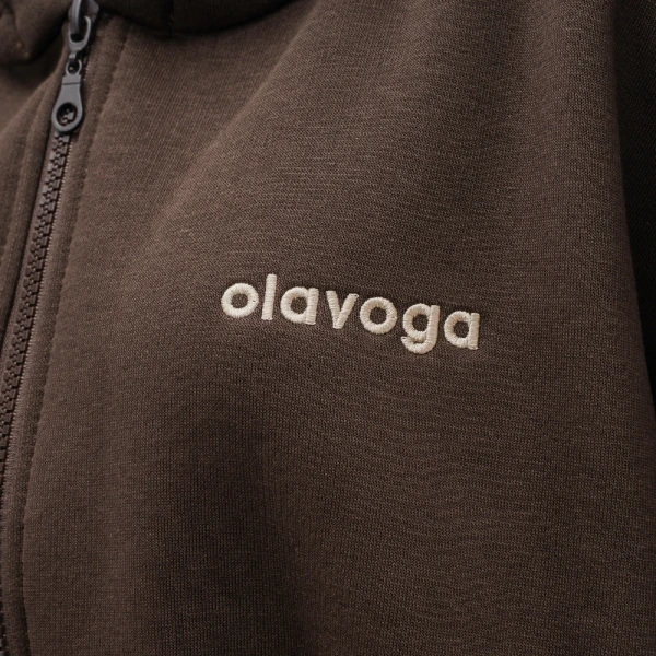 Komplet damski OLAVOGA SUMELY 2025 brąz - maWer Fashion