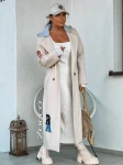 Płaszcz damski z dresowym kapturem ZOCCO - maWer Fashion