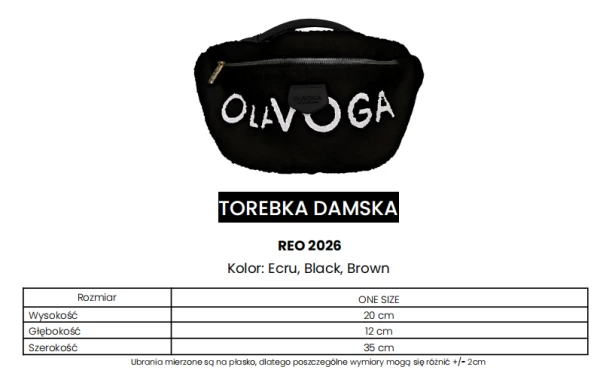 Torebka damska OLAVOGA REO 2026 ecru - mawershop