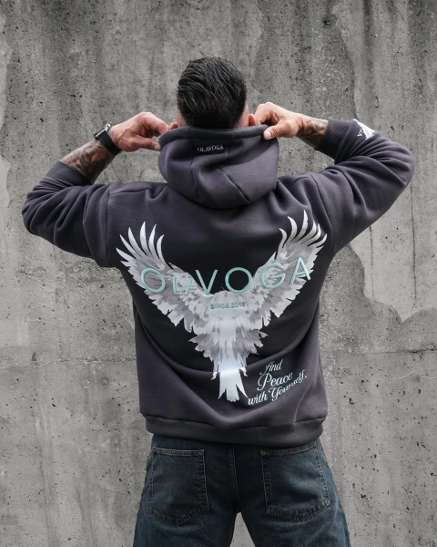 Bluza męska OLAVOGA EAGLE 2026 grafitowa - mawershop