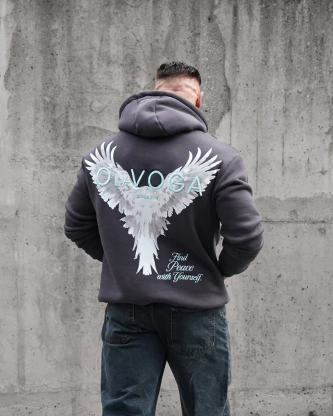 Bluza męska OLAVOGA EAGLE 2026 grafitowa - mawershop