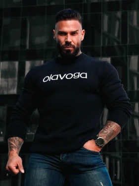 Sweter męski OLAVOGA SALO 2026 czarny