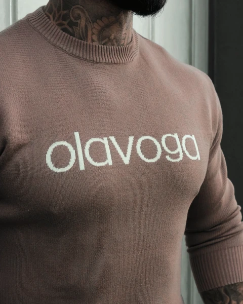 Sweter męski OLAVOGA SALO 2026 beż - mawershop