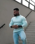 Sweter męski OLAVOGA SALO 2026 błękitny - mawershop
