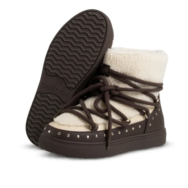 Buty damskie śniegowce OLAVOGA ETNA 2026 brąz - mawershop